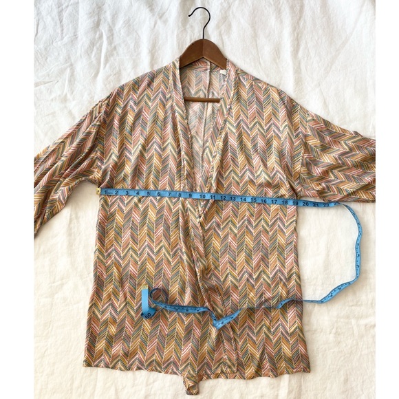 Intimissimi Chevron Fringed Kimono Robe - Picture 8 of 10